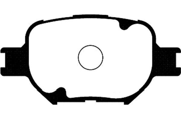 KAVO PARTS Комплект тормозных колодок, дисковый тормоз BP-9073